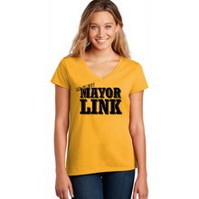 Load image into Gallery viewer, Mayor Link- yellow tee-ladies fit