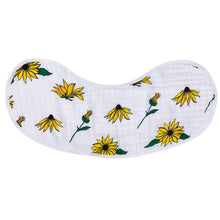 Load image into Gallery viewer, Black Eyed Susan Burp and Bib (Unisex)
