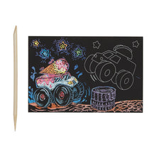 Load image into Gallery viewer, Mini Scratch & Scribble Art Kit: Monster Truck