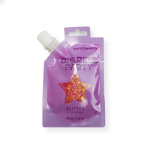 Load image into Gallery viewer, pink-SPARKLE PARTY HAIR AND BODY GEL - SINGLE PACKS: PINK HEARTS