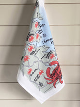 Load image into Gallery viewer, Maryland Crab Cake Trail Tea Towel