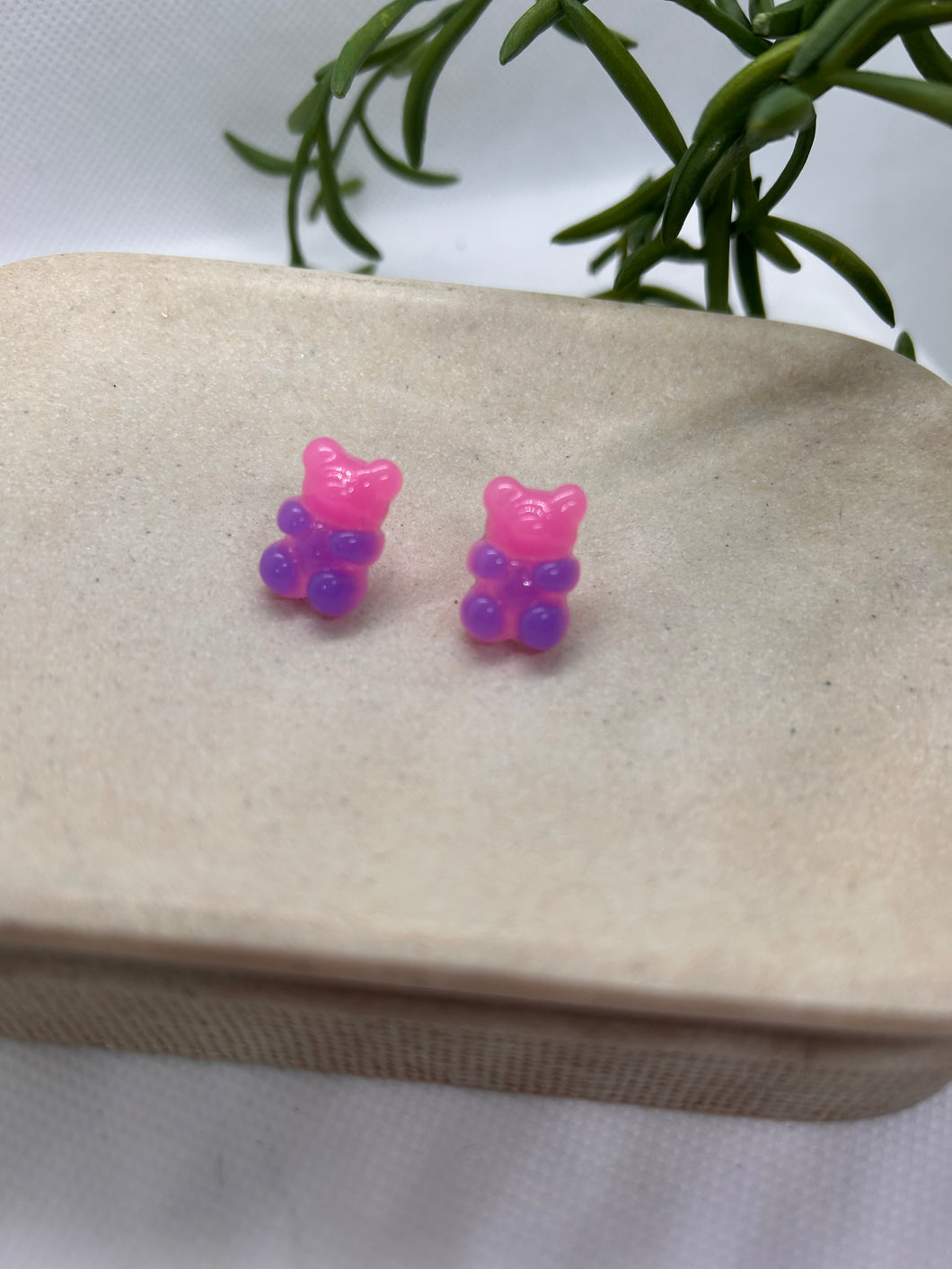 Gummy Bear stud earrings