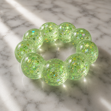 Load image into Gallery viewer, pink Feelzies™ Original Squishy Bracelet: Cotton Candy Sparkle fidget
