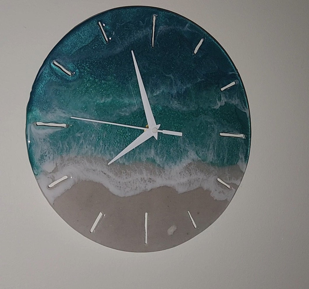 Resin Beach Wall Clock, 10