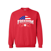 Load image into Gallery viewer, freedom field hockey- unisex crewneck sweatshirt- youth
