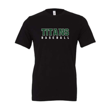 Load image into Gallery viewer, Titans Baseball port &amp; Co performance TEE- posi charge athletic material tee-youth &amp; adult
