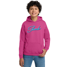 Load image into Gallery viewer, Shock basketball  hoodie- sangria  Youth and adult logo2

