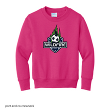 Load image into Gallery viewer, CCSC-WILDFIRE -port and co YOUTH crewneck sweatshirt-pink
