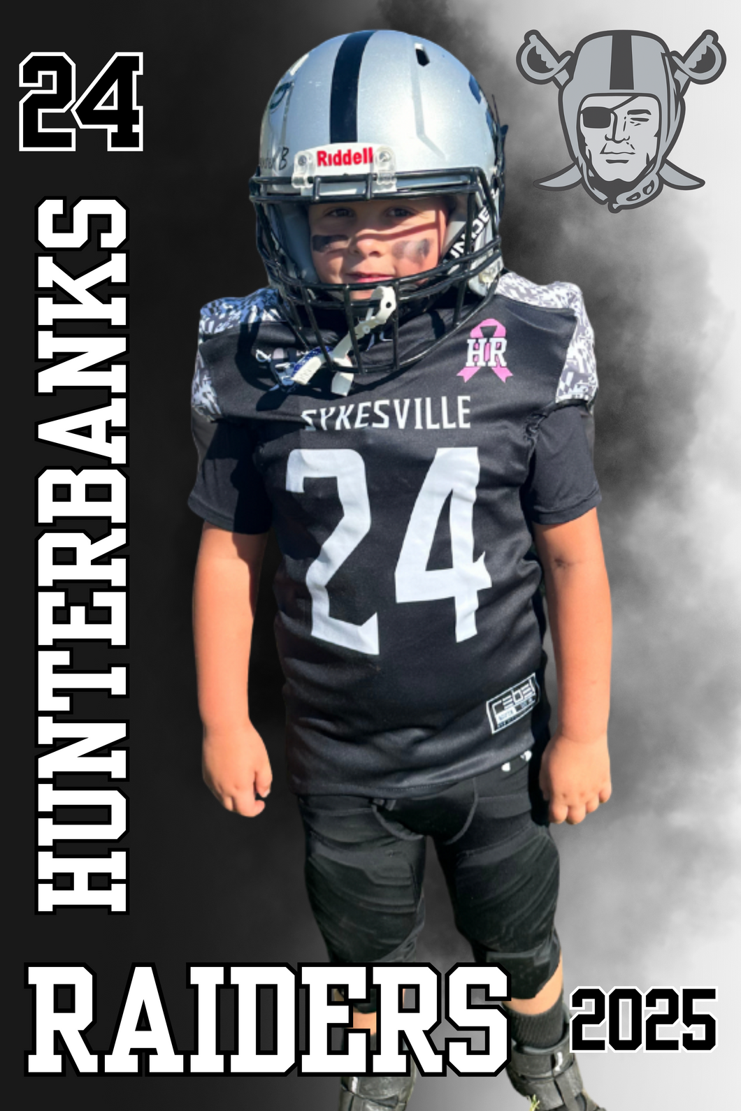 Raiders pitbull-homecoming banner 24x36