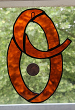 Load image into Gallery viewer, Stained Glass Large "O" Suncatcher
