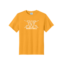 Load image into Gallery viewer, winfield basketball performance athletic material youth/adult tee- GOLD
