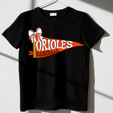 Load image into Gallery viewer, Baltimore baseball apparel-pennant flag-black
