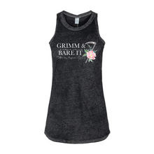 Load image into Gallery viewer, Grimm &amp; Bare It- Floral acid wash tank-womens
