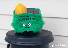Load image into Gallery viewer, Dumpster Fire Plushie Meme - BESTSELLER
