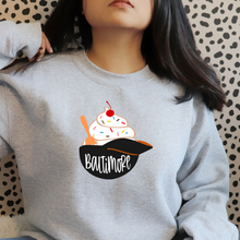 Load image into Gallery viewer, Baltimore baseball apparel-ice cream-gray
