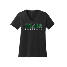 Load image into Gallery viewer, Titans Baseball port &amp; Co fan favorite ladies vneck
