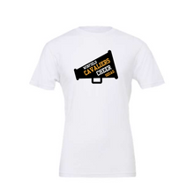 Load image into Gallery viewer, Winfield apparel-  megaphone Cheer tee, long sleeve, hoodie, crewneck-white
