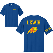 Load image into Gallery viewer, fireballs softball-coach tee
