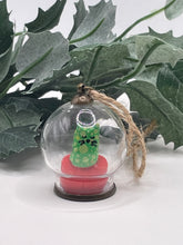 Load image into Gallery viewer, Green Kitty Christmas Ornament
