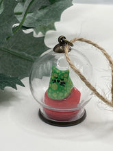 Load image into Gallery viewer, Green Kitty Christmas Ornament
