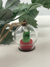 Load image into Gallery viewer, Green Kitty Christmas Ornament
