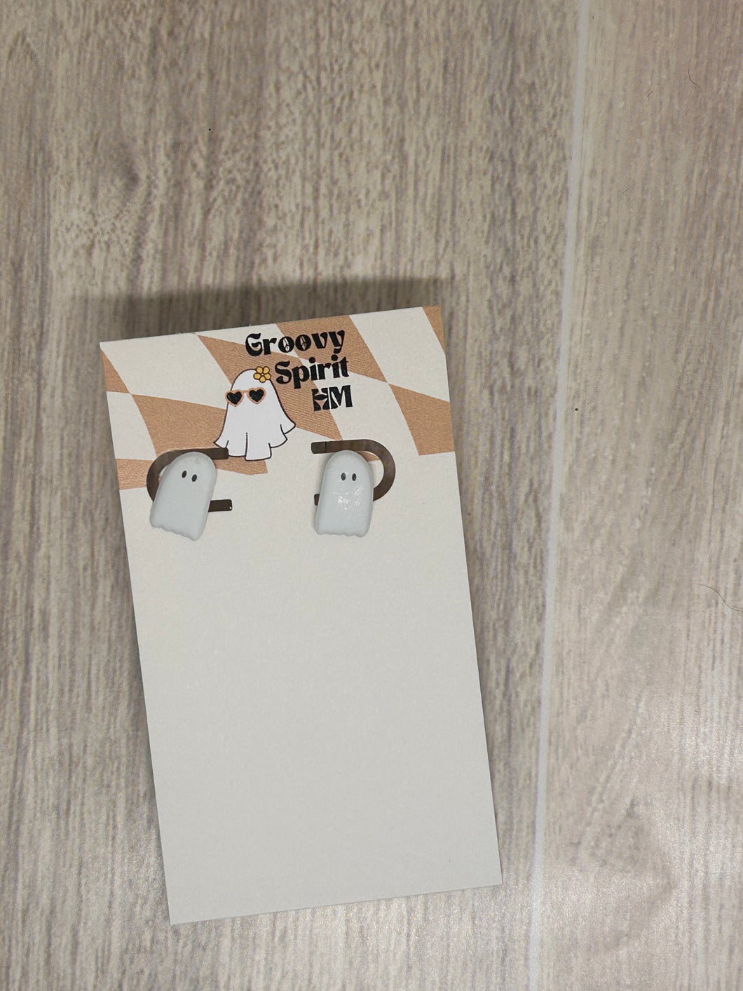 Ghost stud earrings