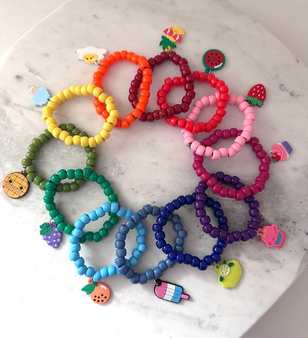 Kandi Food Charm Bracelet