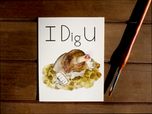 Load image into Gallery viewer, I Dig U Valentine's Day Card
