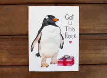 Load image into Gallery viewer, I Got You This Rock - Penguin Valentine's Day Card
