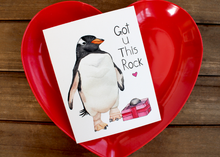 Load image into Gallery viewer, I Got You This Rock - Penguin Valentine's Day Card
