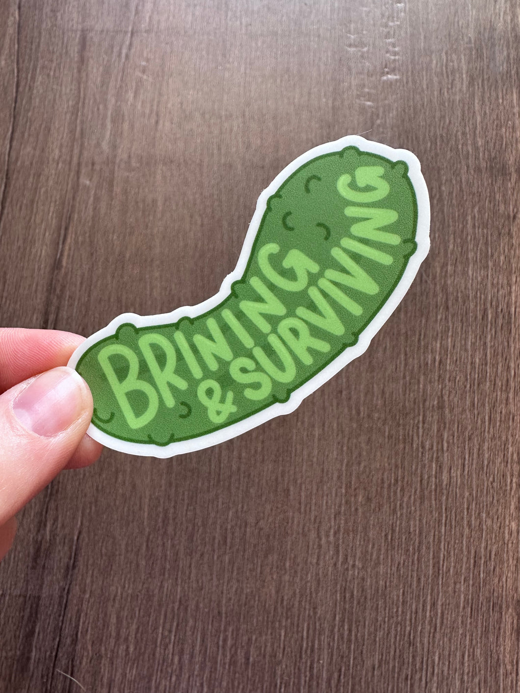 Brining and Surviving Pickle Sticker