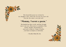 Load image into Gallery viewer, Poem greeting card 5x7 print
