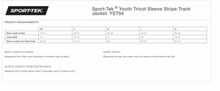 Load image into Gallery viewer, CCSC-WILDFIRE -Sport-Tek® Youth Tricot Sleeve Stripe Track Jacket-navy/white
