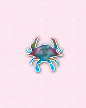 Load image into Gallery viewer, Shoreline Gem Crab Watercolor Sticker
