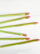 Load image into Gallery viewer, Set of 6 'This is Overstimulating my Brain' Hex Pencils
