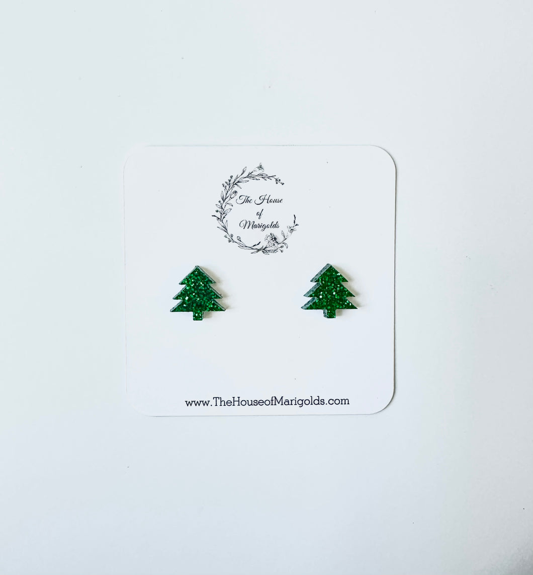 Tree Stud Earrings