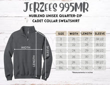 Load image into Gallery viewer, Winfield apparel-  cheer 1/4 zip sweatshirt- PRINTED
