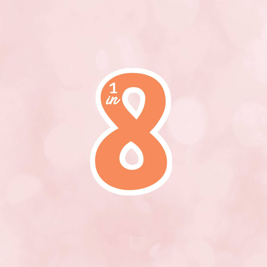 1 in 8, Infertility Awareness sticker